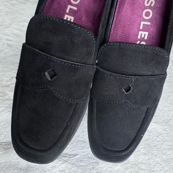 Aerosoles women’s black dress suede shoes - Picture 2 of 6